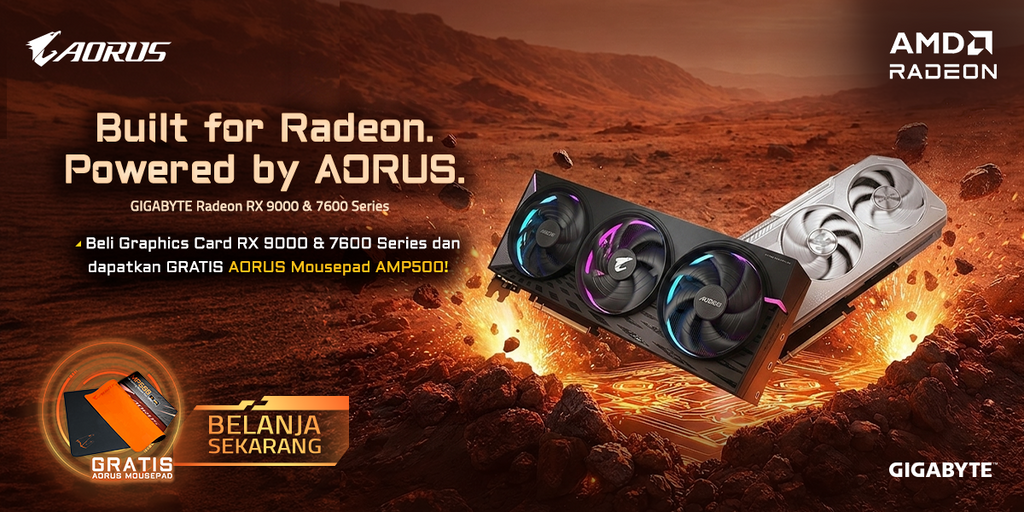 Power Your Game with GIGABYTE RADEON 9000 and 7600 Series!
