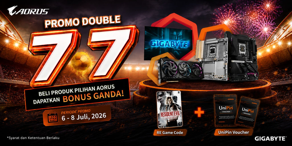 GIGABYTE PROMO DOUBLE 7.7