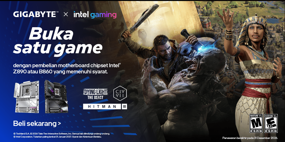 GIGABYTE x Intel Motherboard Game Bundle: Unlock Satu Game