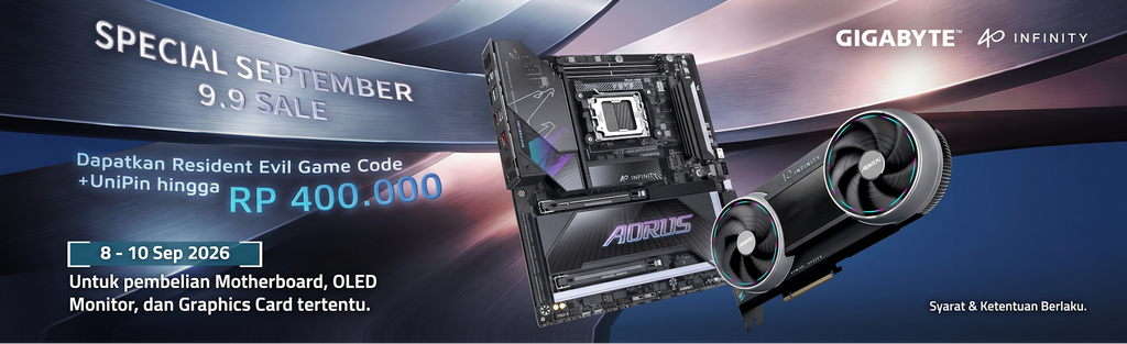 GIGABYTE SEPTEMBER SPECIAL 9.9 SALE