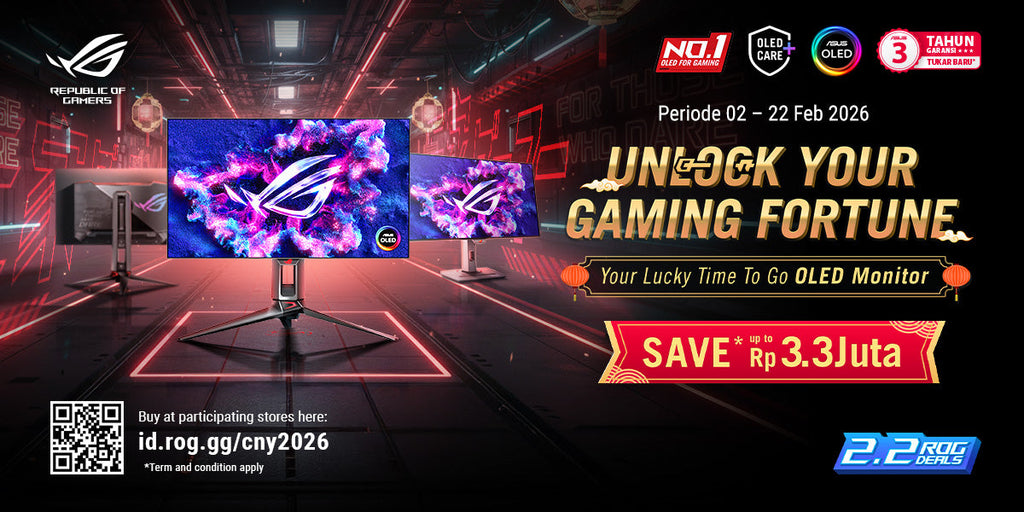 ASUS UNLOCK YOUR GAMING FORTUNE OLED MONITOR