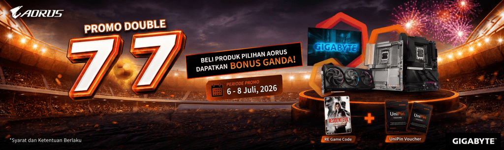 GIGABYTE PROMO DOUBLE 7.7 - Nano Komputer