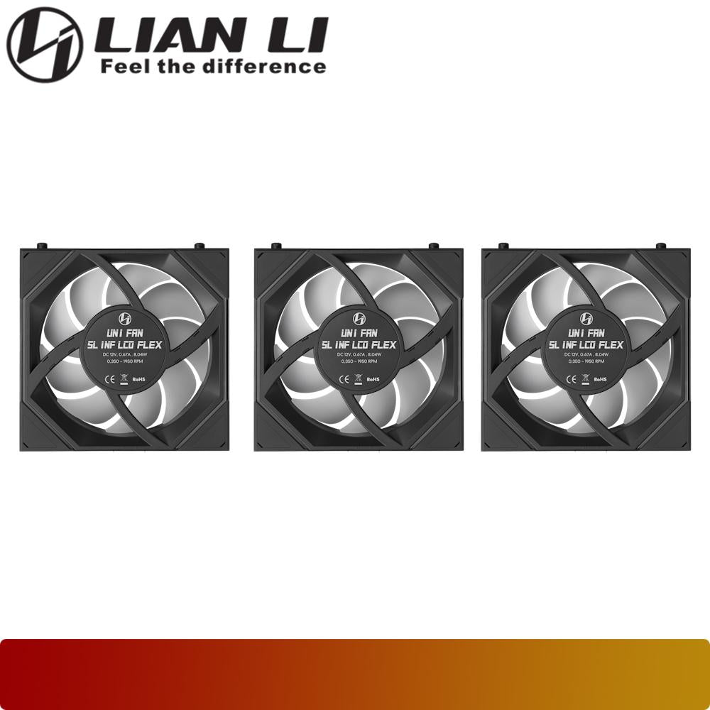 LIAN LI UNI FAN SL-INF LCD FLEX 120 Triple Pack