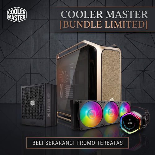 [BUNDLE LIMITED] Cooler Master Cosmos Alpha Gold + PSU 1300W Platinum + AIO 360 ION