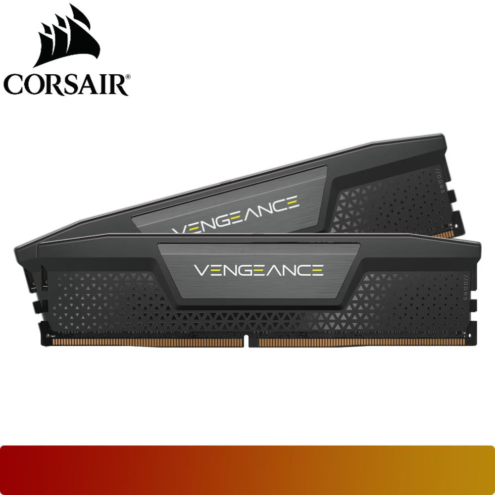 CORSAIR CMK128GX5M2D6000C40 VENGEANCE 128GB (2x64GB) DDR5 DRAM 6000MT/s CL40 Black