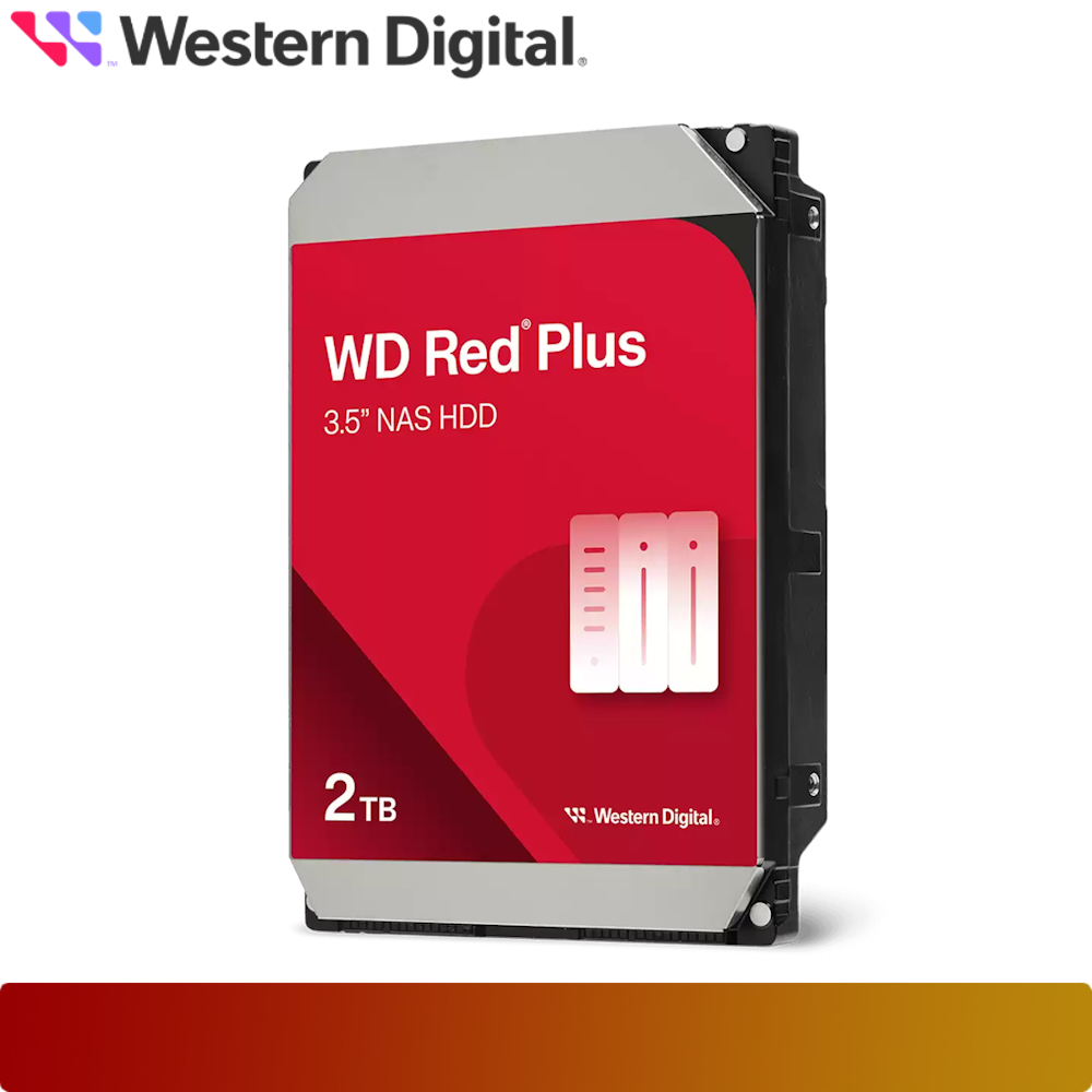 Western Digital Hard Disk 3,5 inci WD Red Plus NAS - 2TB