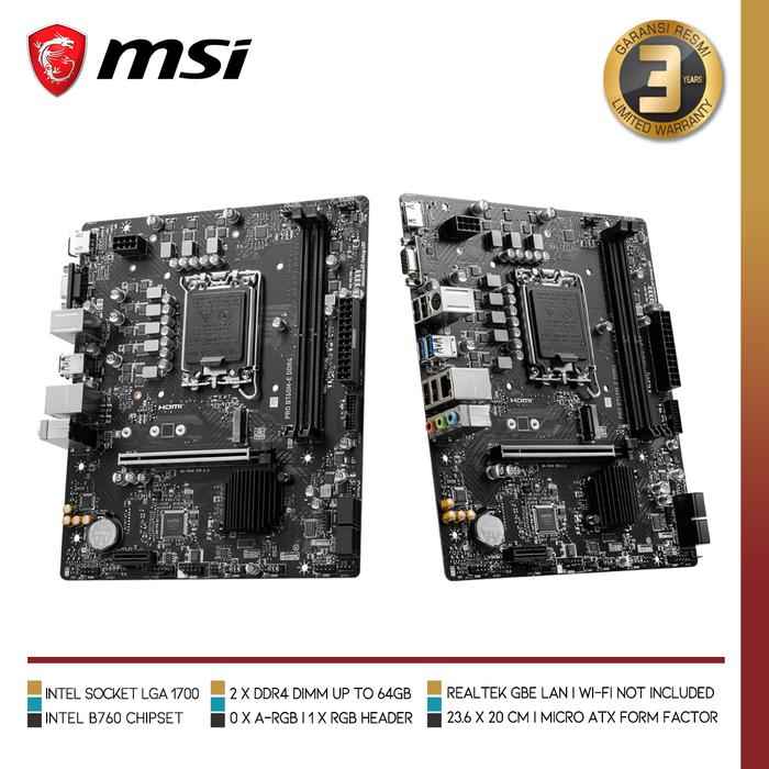 MSI PRO B760M-E DDR4