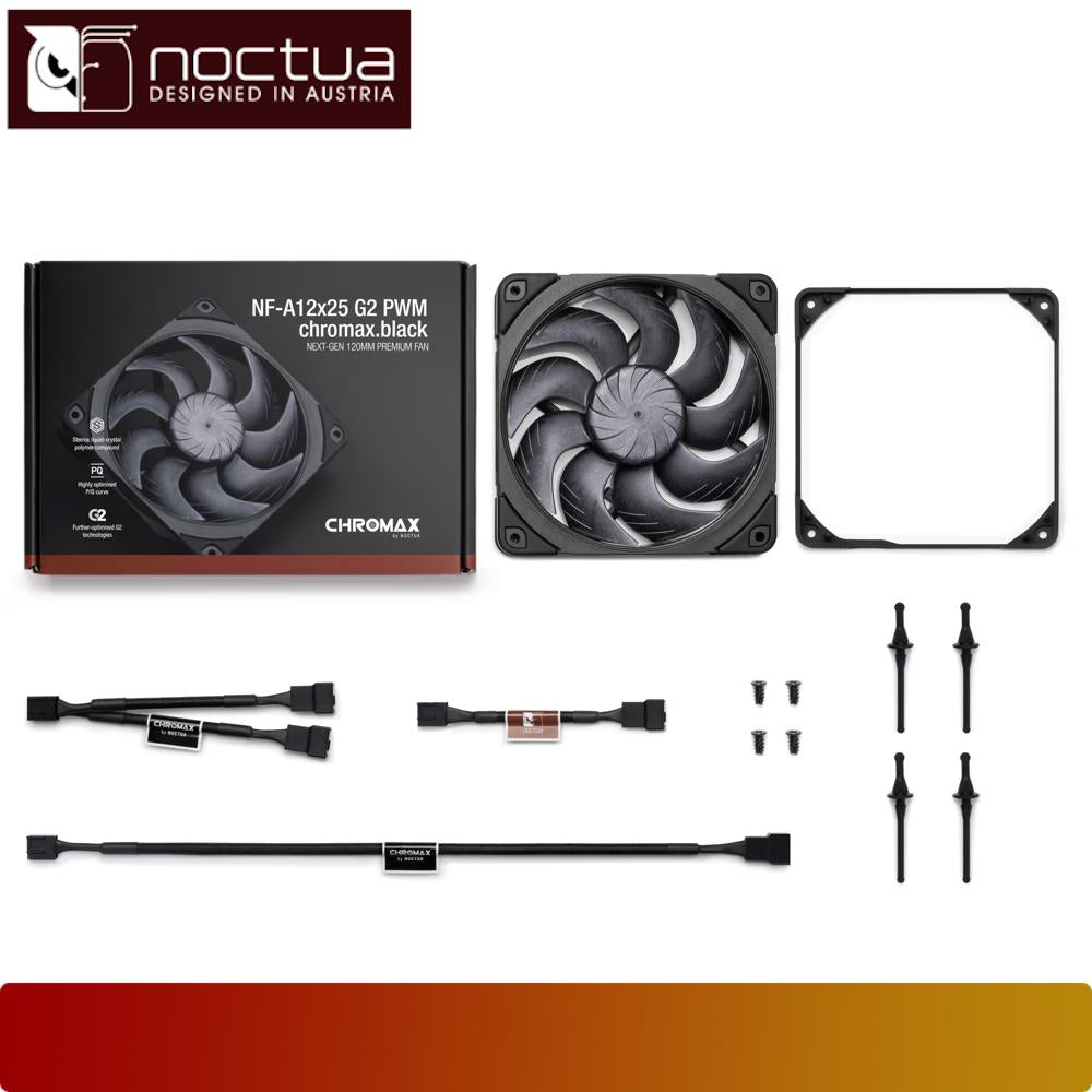 NOCTUA NF-A12x25 G2 PWM chromax.black
