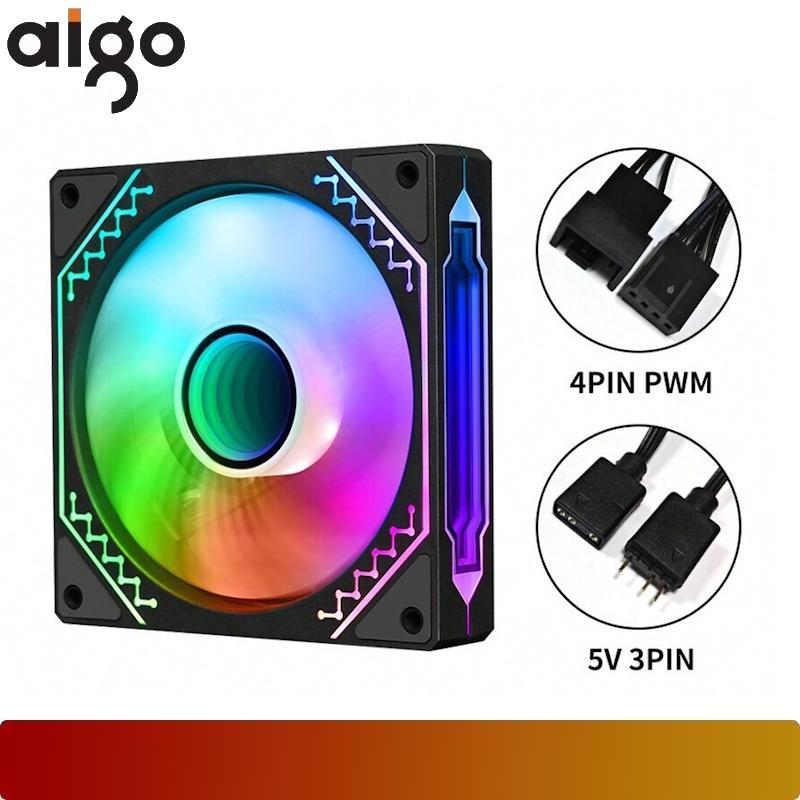 AIGO Air12S Reverse Blade ARGB PWM Single Fan