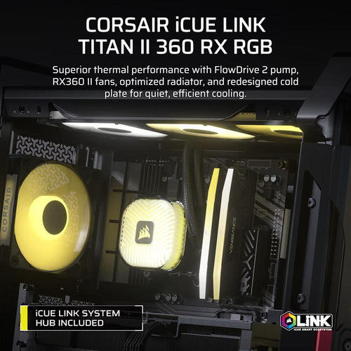 CORSAIR iCUE LINK TITAN II 360 RX RGB AIO Liquid CPU Cooler
