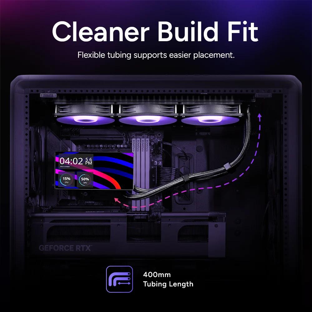 COOLER MASTER MasterLiquid Core LCD 6" 360 ARGB Series