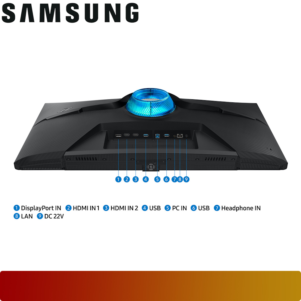 SAMSUNG 32” Odyssey G7 G70B UHD 144Hz Smart Gaming Monitor