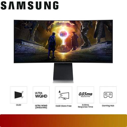 SAMSUNG LS34DG850SEXXD | 34" Odyssey OLED G8 G85SD Ultra WQHD 175Hz Curved Gaming Monitor