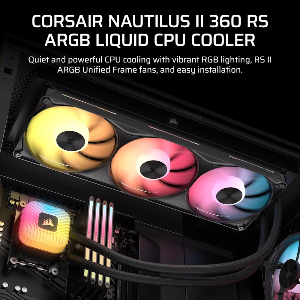 CORSAIR NAUTILUS II 360 RS ARGB Liquid CPU Cooler