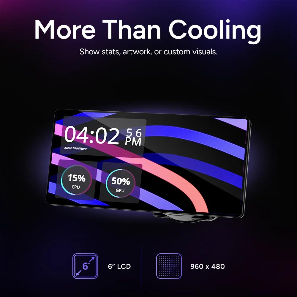 COOLER MASTER MasterLiquid Core LCD 6" 360 ARGB Series
