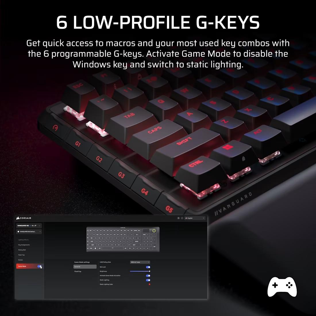 CORSAIR VANGUARD 96 Mechanical Gaming Keyboard