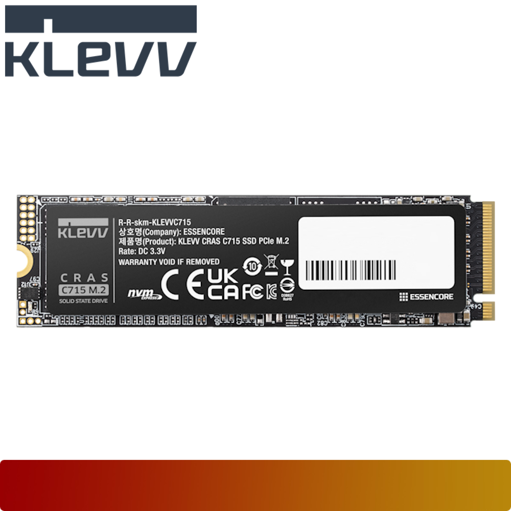 KLEVV CRAS C715 256GB M.2 NVMe PCIe Gen3x4 SSD