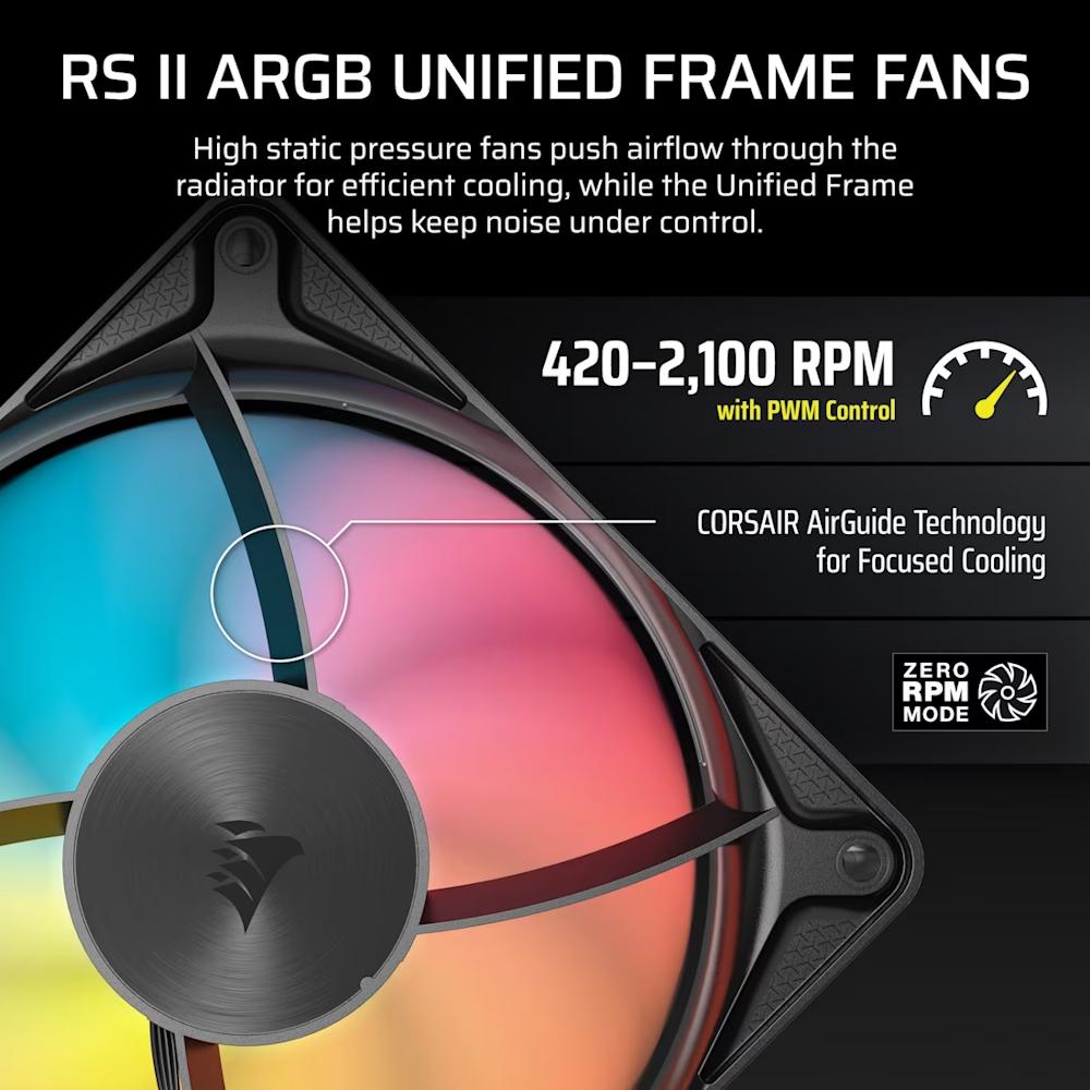 CORSAIR NAUTILUS II 360 RS ARGB Liquid CPU Cooler