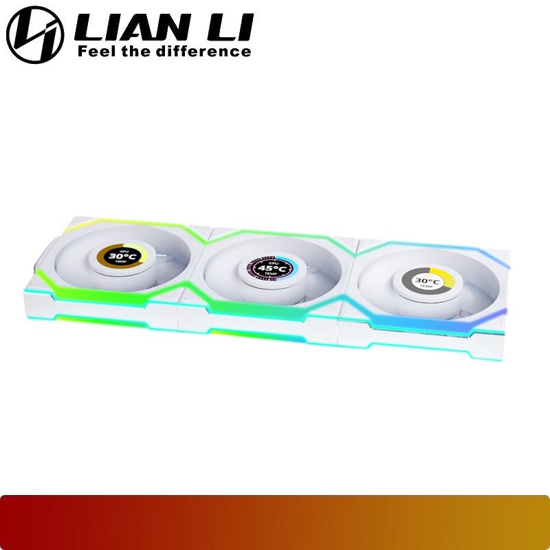 LIAN LI UNI FAN SL Wireless LCD 120 Reverse Blade Triple Pack