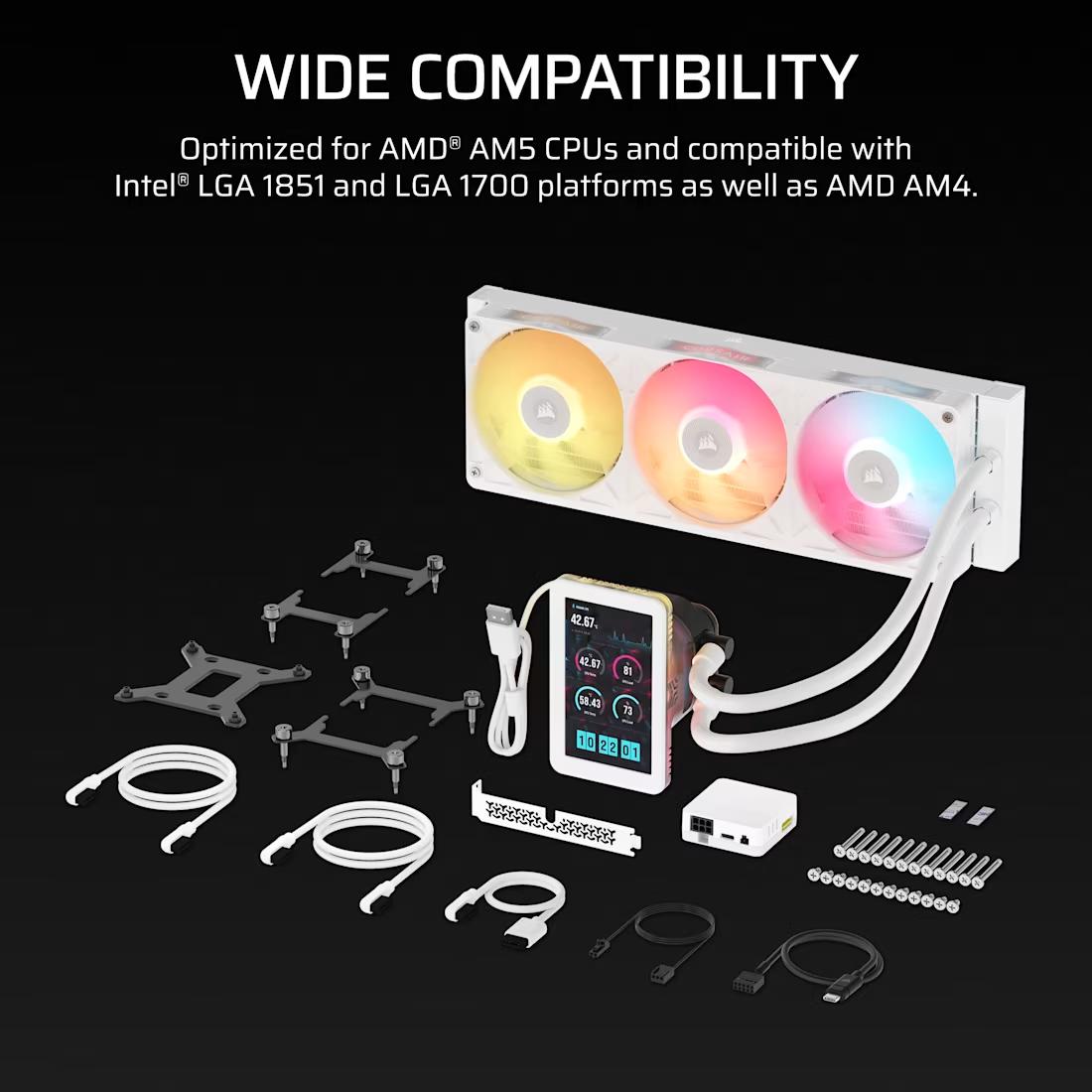 CORSAIR iCUE LINK TITAN II 360 RX LCD AIO Liquid CPU Cooler