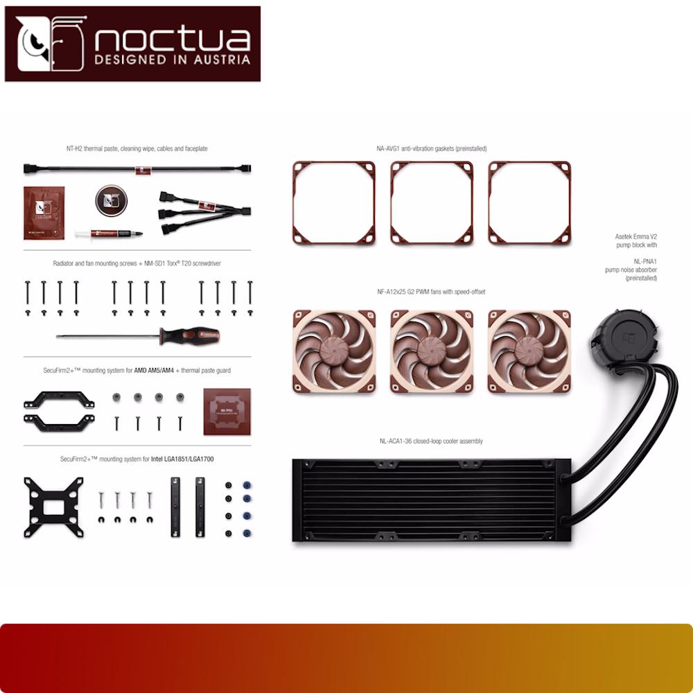 NOCTUA NL-LC1-36 with NL-ACF1 Auxiliary cooling fan