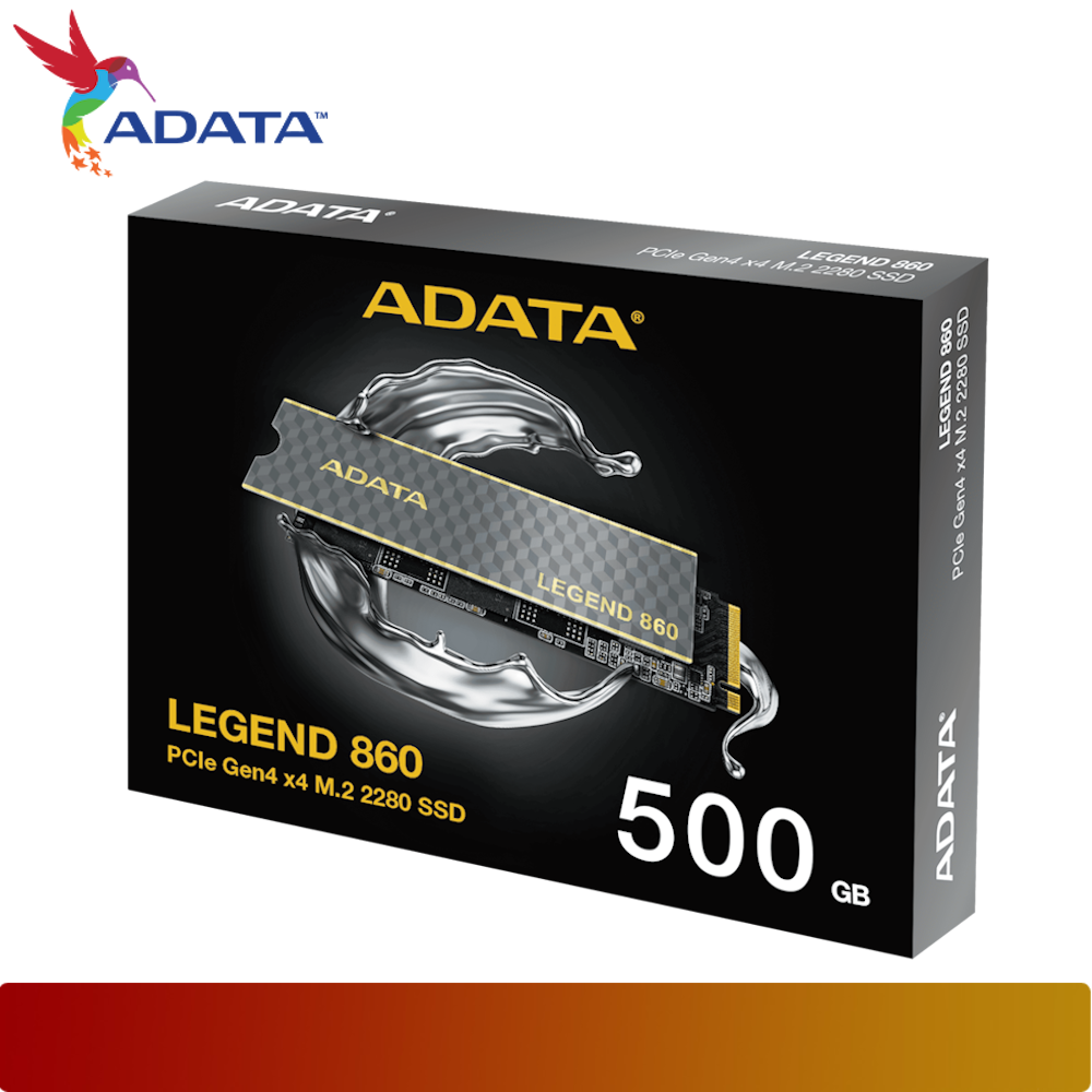 ADATA LEGEND 860 PCIe Gen4 x4 M.2 2280 Solid State Drive 500GB