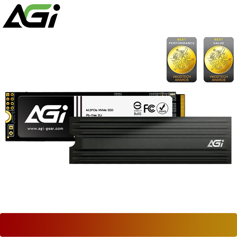 AGI AI838 4TB M.2 PCIe Gen4 SSD With Heatsink