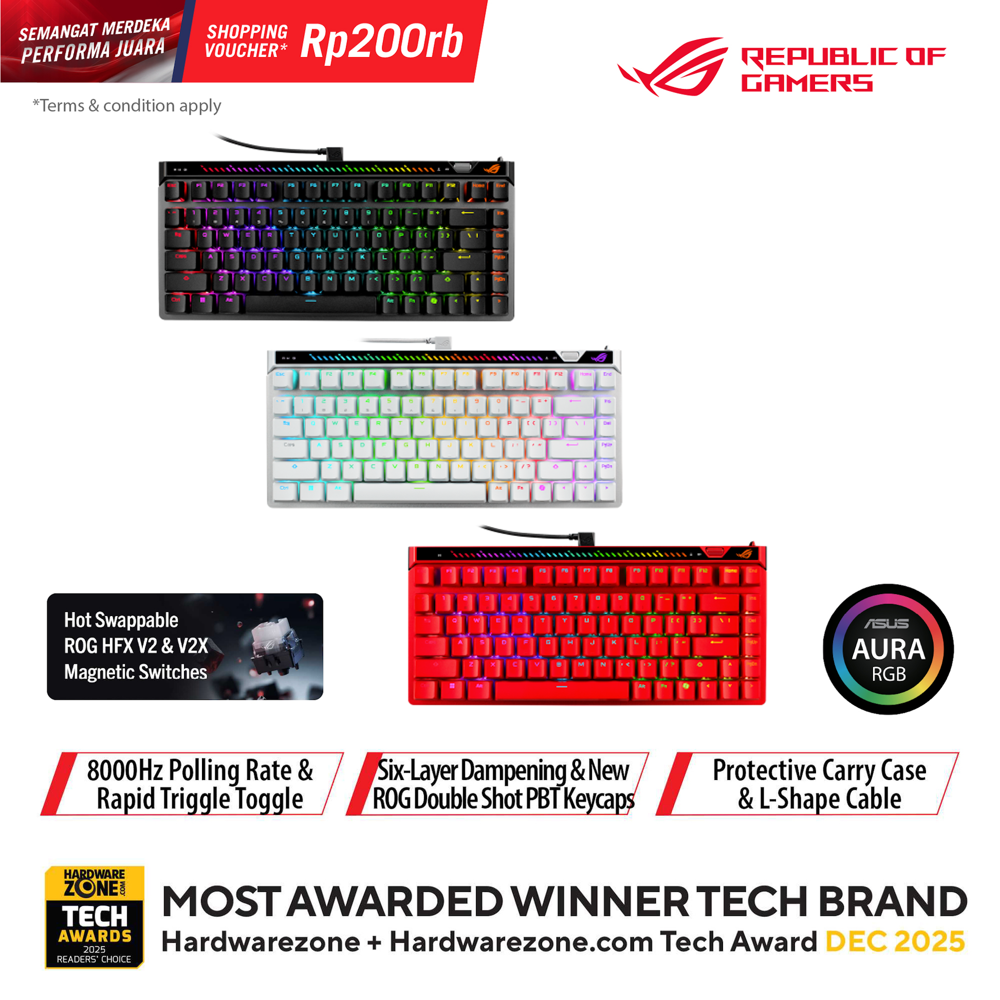 ASUS ROG Falchion Ace 75 HE Gaming Keyboard