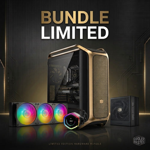 [BUNDLE LIMITED] Cooler Master Cosmos Alpha Gold + PSU 1300W Platinum + AIO 360 ION