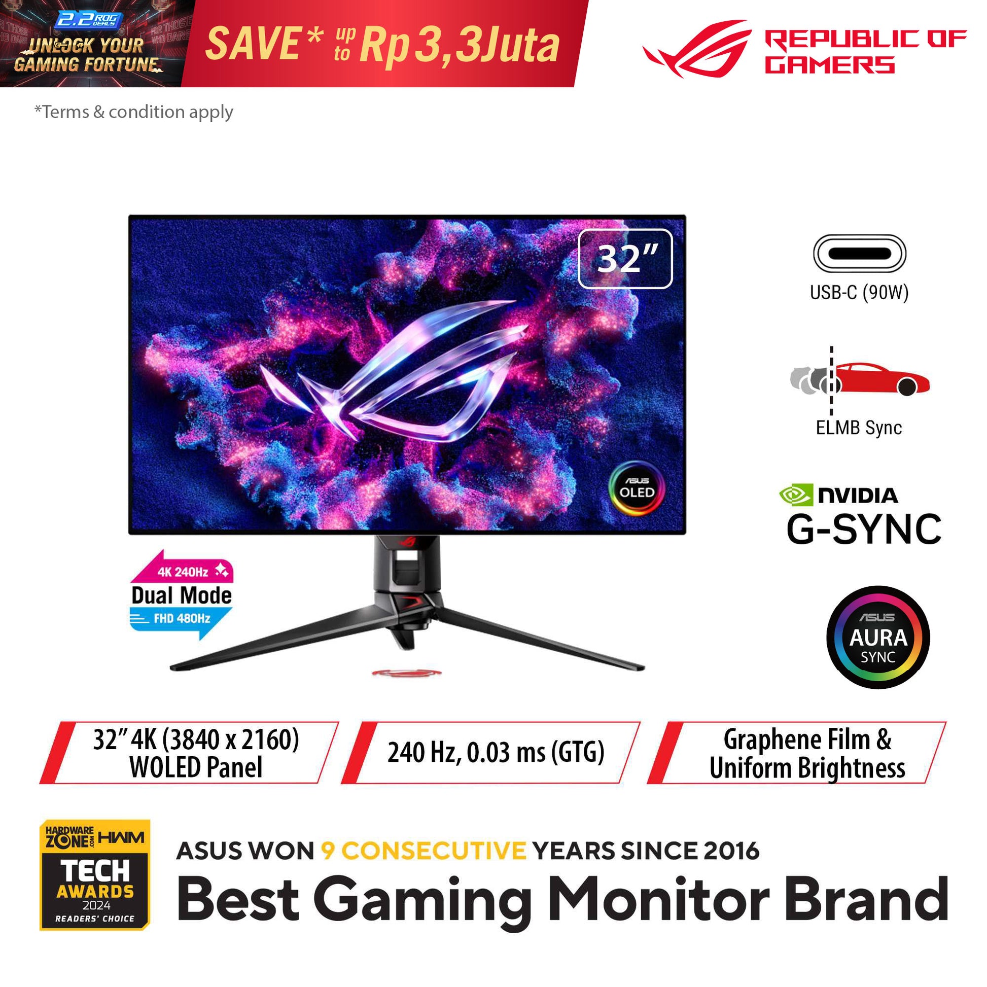 ROG Swift OLED PG32UCDP