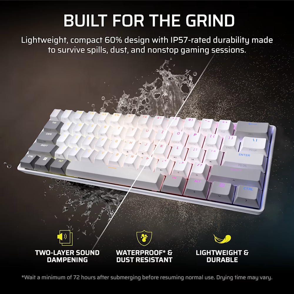CORSAIR CLIPPER PRO MINI 60 Hall Effect Gaming Keyboard