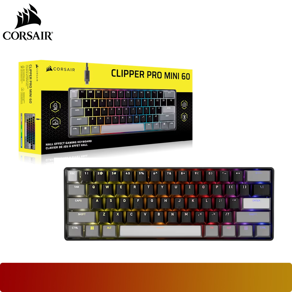 CORSAIR CLIPPER PRO MINI 60 Hall Effect Gaming Keyboard