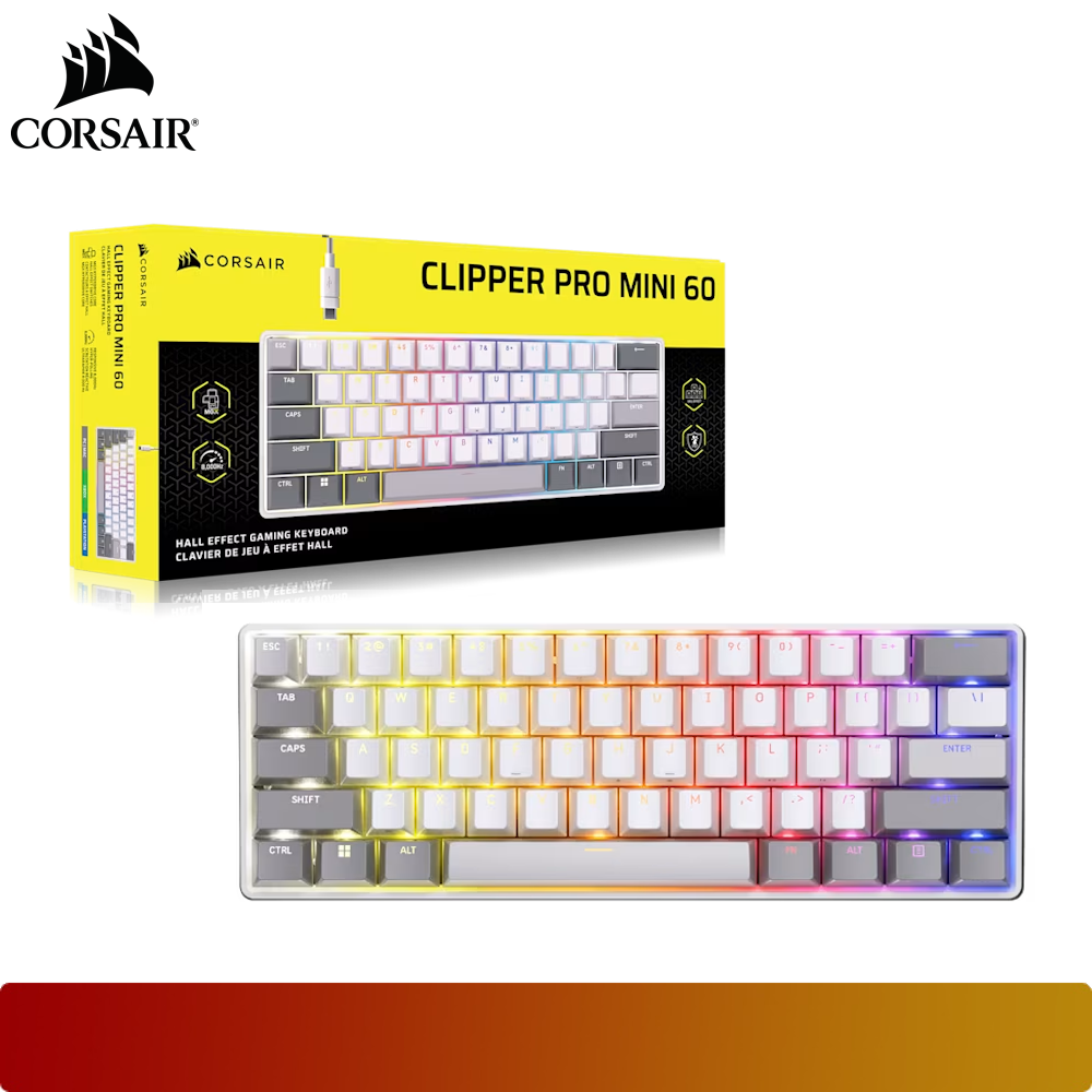 CORSAIR CLIPPER PRO MINI 60 Hall Effect Gaming Keyboard