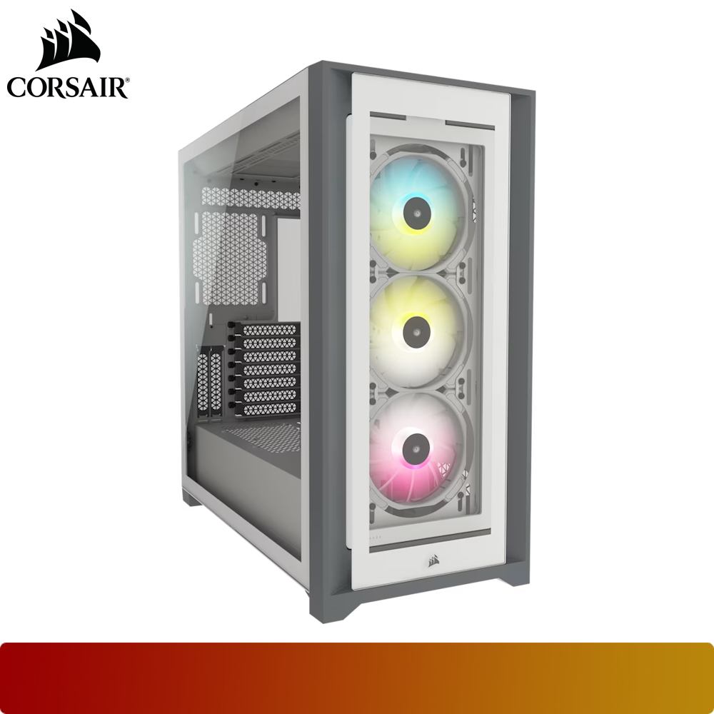 CORSAIR iCUE 5000X RGB Tempered Glass Mid-Tower ATX PC Smart Case