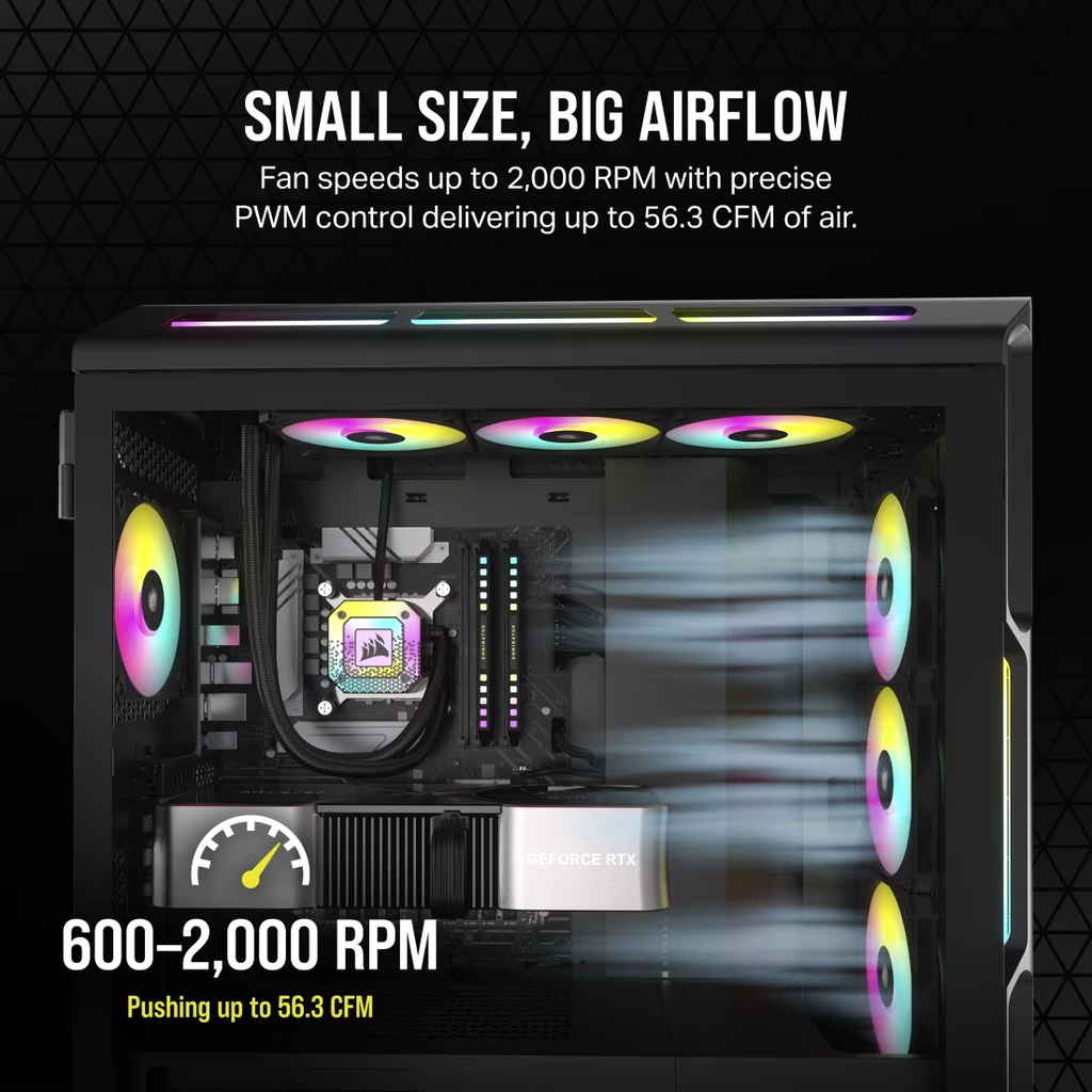 CORSAIR iCUE QL140 RGB 140mm PWM Single Fan