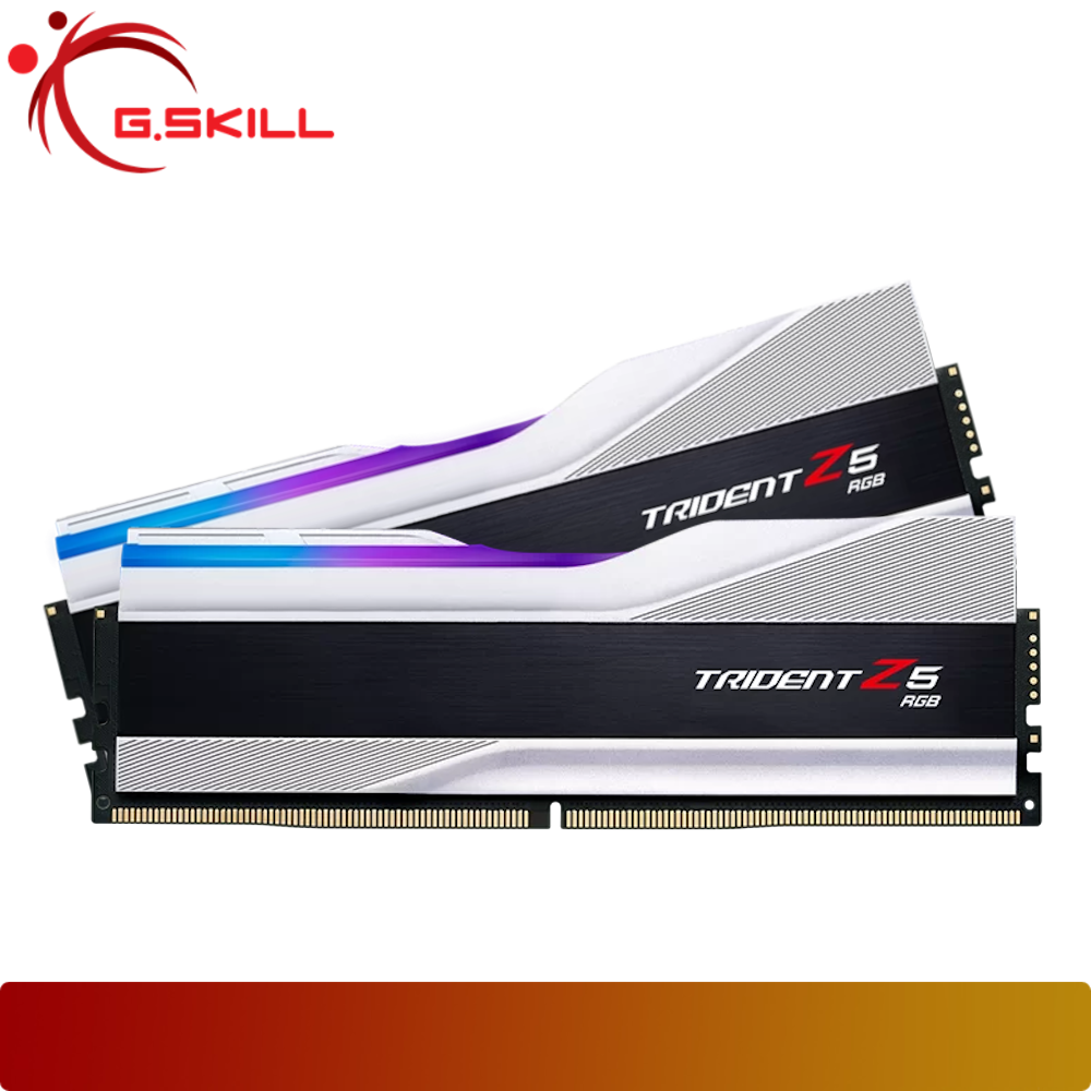 G.SKILL Trident Z5 RGB 32GB (2x16GB) DDR5 5600MT/s Kit CL40 Silver