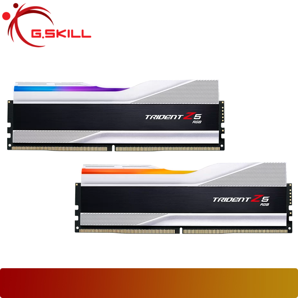 G.SKILL Trident Z5 RGB 32GB (2x16GB) DDR5 5600MT/s Kit CL40 Silver