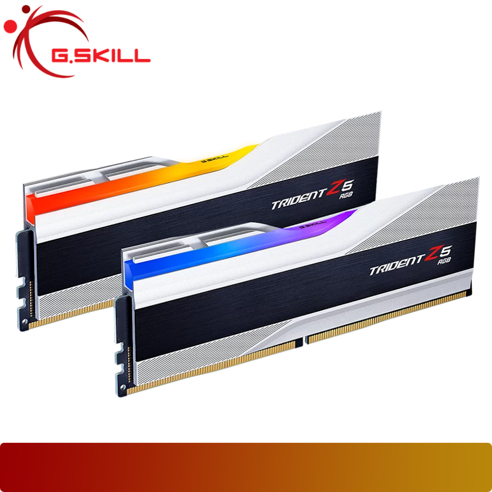 G.SKILL Trident Z5 RGB 32GB (2x16GB) DDR5 5600MT/s Kit CL40 Silver
