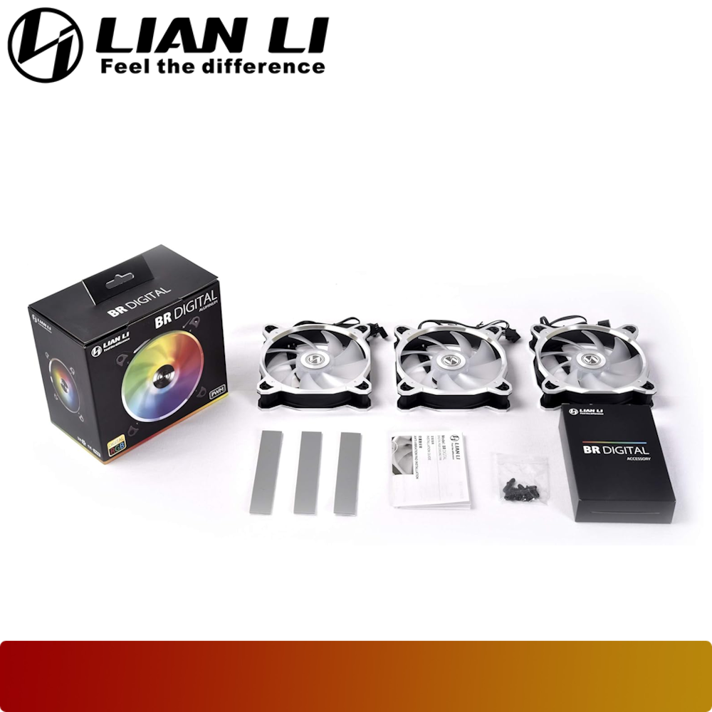 LIAN LI Bora Digital A-RGB Silver Triple Pack