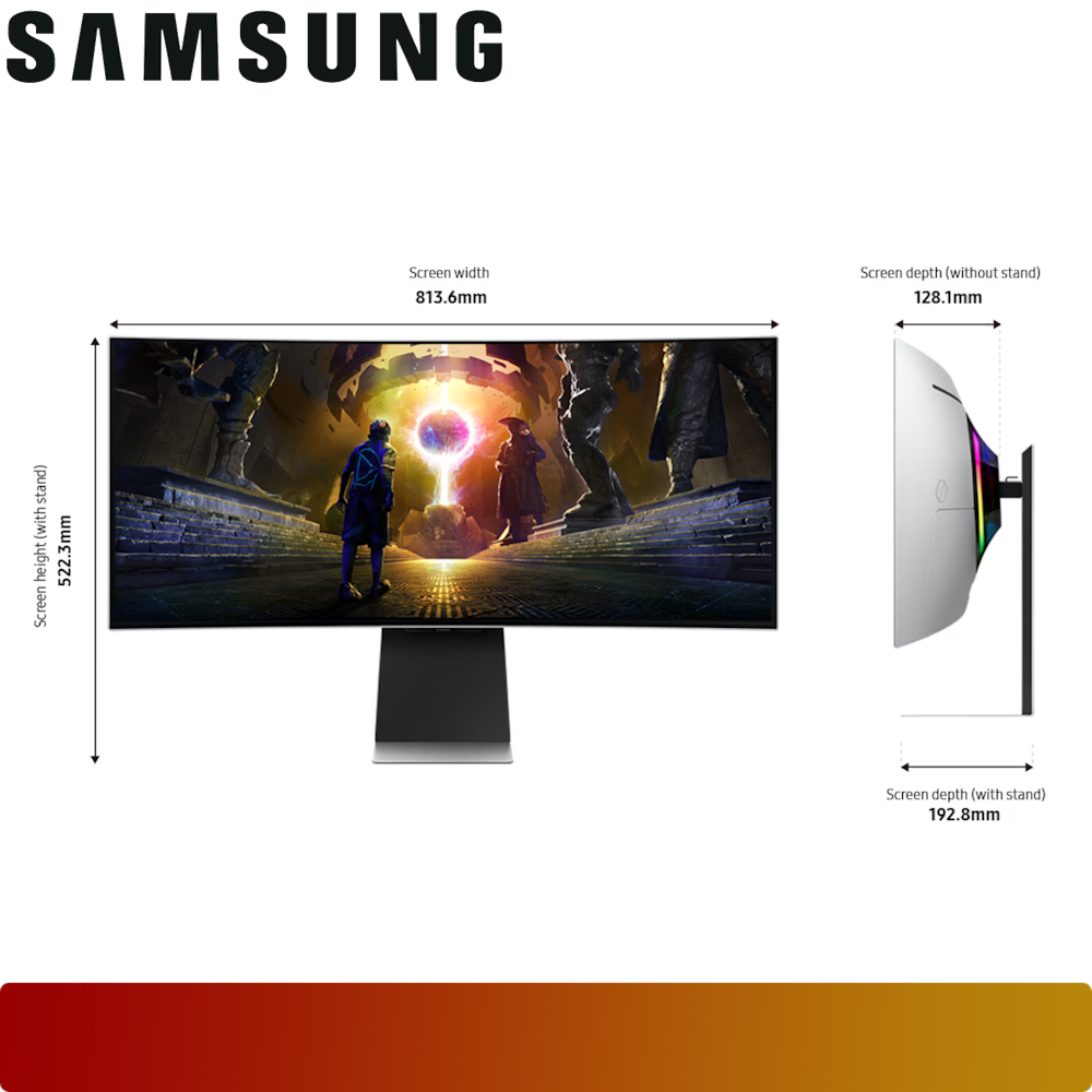 SAMSUNG 34" Odyssey OLED G8 G85SD Ultra WQHD 175Hz Gaming Monitor (LS34DG850SEXXD)