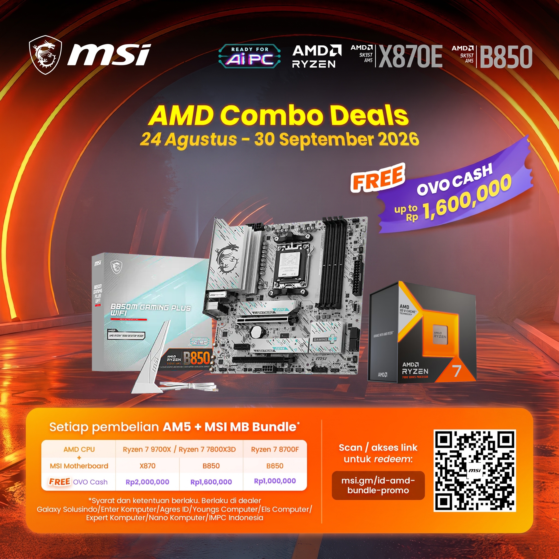 MSI B850M GAMING PLUS WIFI