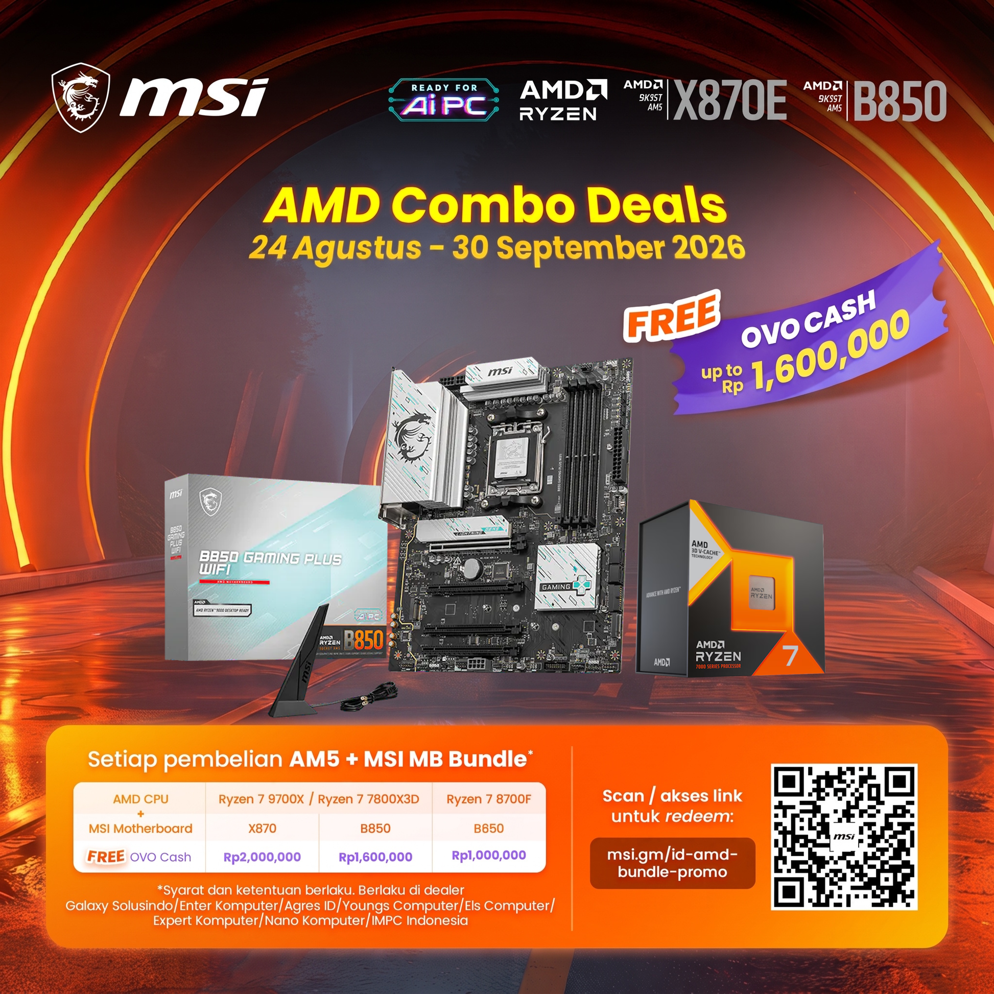 MSI B850 GAMING PLUS WIFI