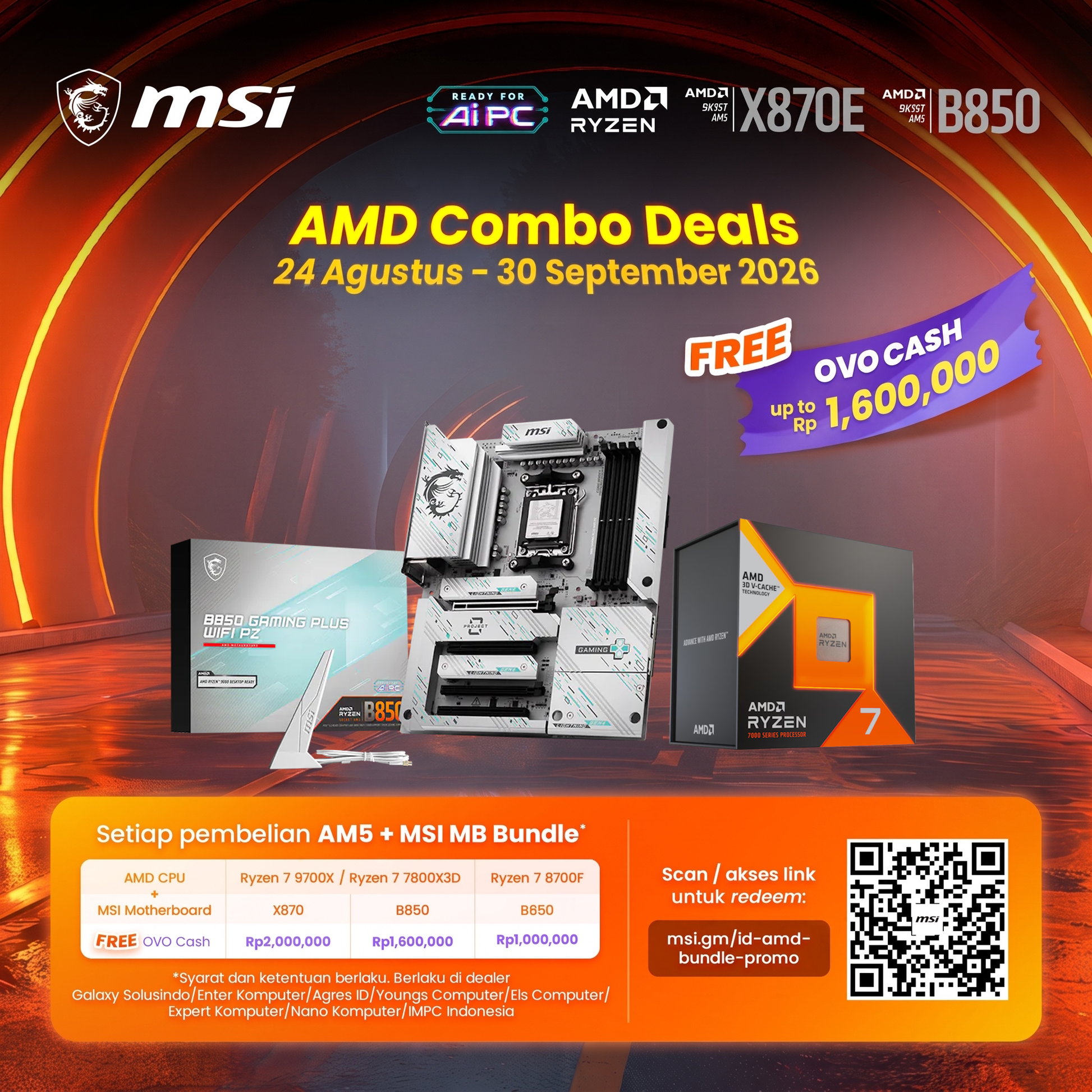 MSI B850 GAMING PLUS WIFI PZ
