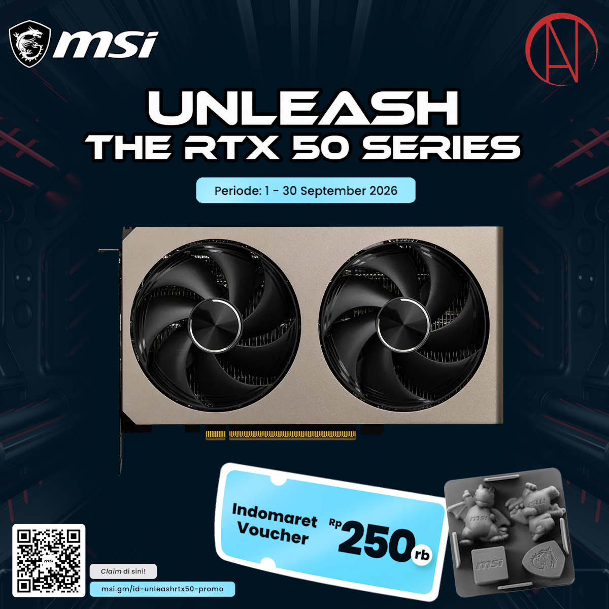 MSI GeForce RTX 5060 Ti 8G INSPIRE 2X OC