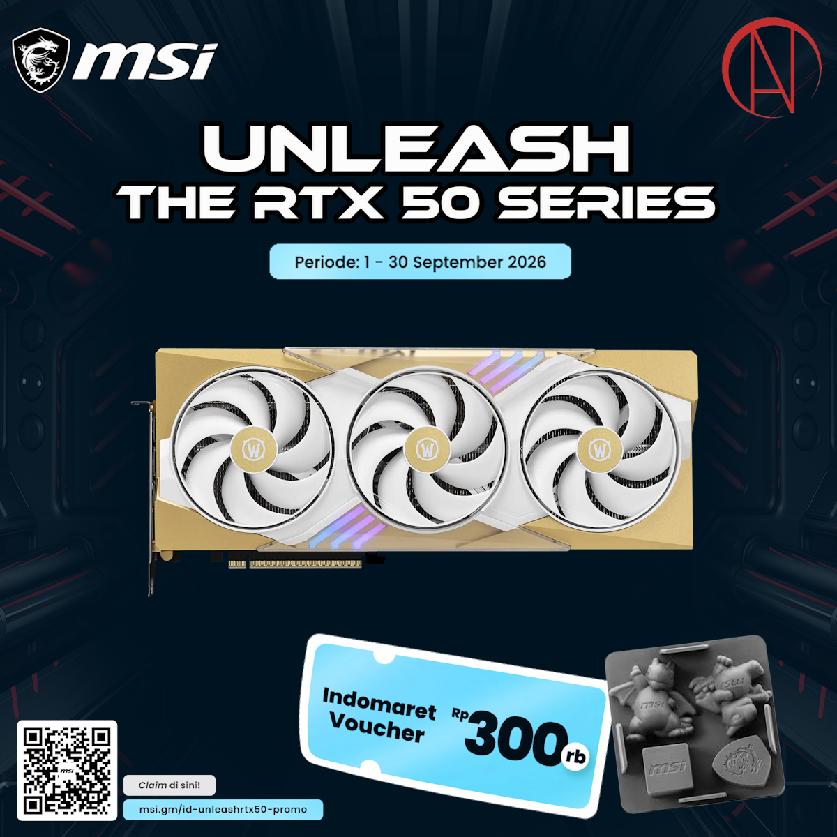 MSI GeForce RTX 5070 12G World of Warcraft MIDNIGHT LIGHT EDITION OC