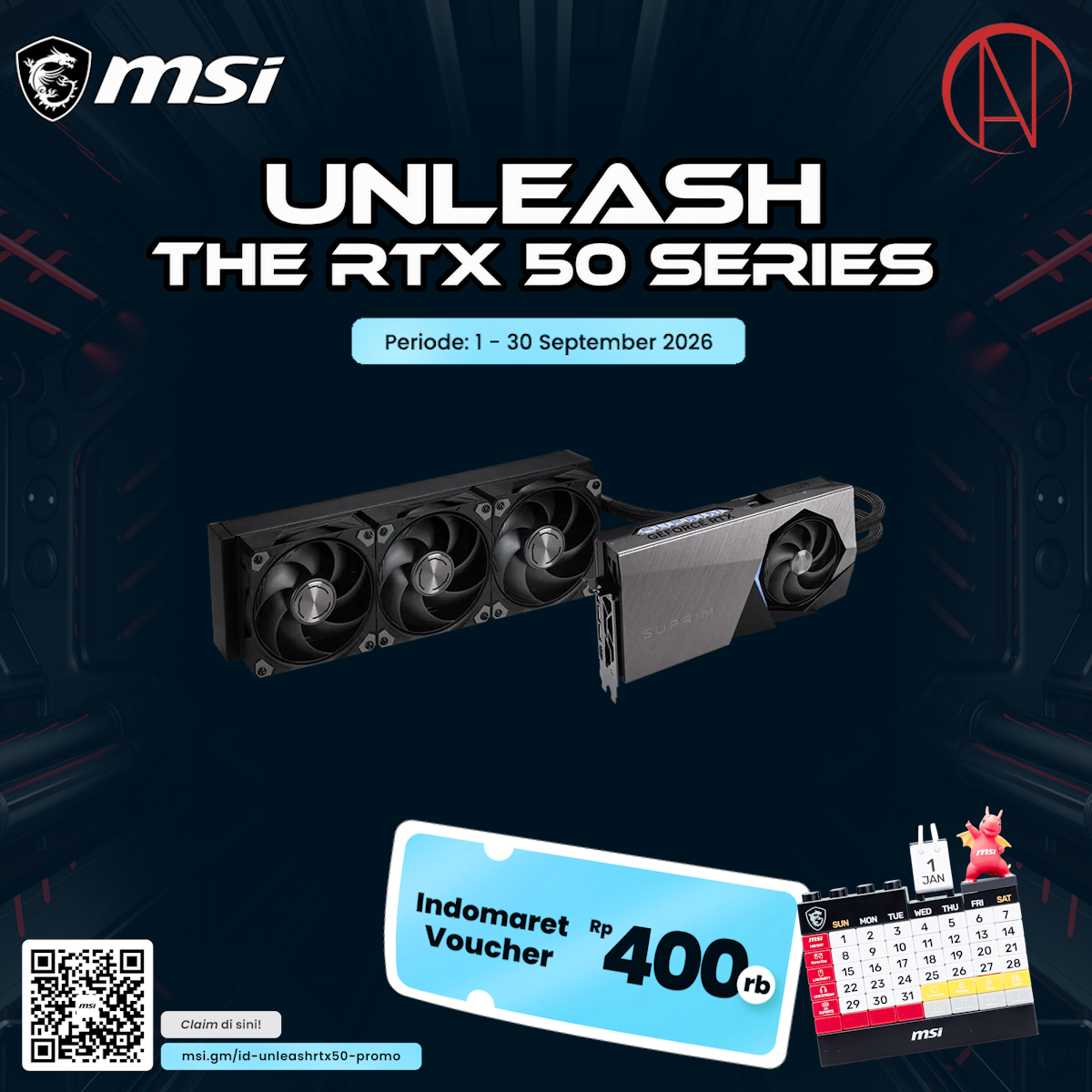 MSI GeForce RTX 5080 16G SUPRIM LIQUID SOC
