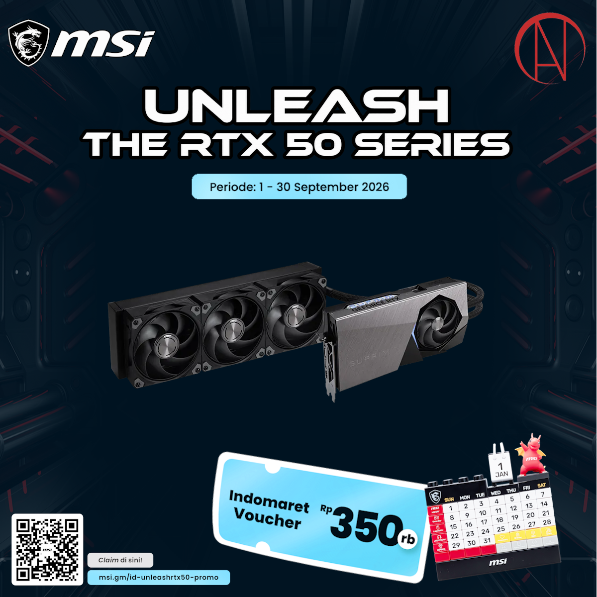 MSI GeForce RTX 5090 32G SUPRIM LIQUID SOC