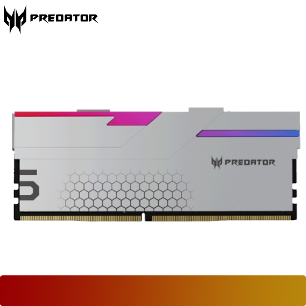 PREDATOR Hermes RGB 48GB (2x24GB) DDR5 6800MT/s Kit CL34 Silver