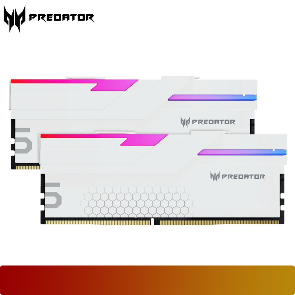 PREDATOR Hermes RGB 32GB (2x16GB) DDR5 6800MT/s Kit CL32 White