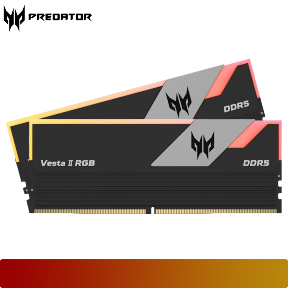 PREDATOR Vesta II RGB 32GB Kit (2 x 16GB) DDR5 6000 MT/s CL30 Black